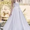 Nox Anabel JE972 - Fit And Flared Minimalist Bridal Dress -Wedding Dresses shop online nox anabel je972 fit and flared minimalist bridal dress bridal dresses 4 white 32148109525075