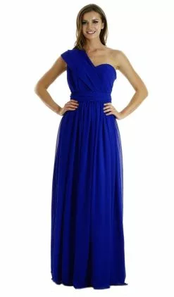 Poly USA - 7156 Convertible Strapless Chiffon A-ine Dress -Wedding Dresses shop online poly usa 7156 convertible strapless chiffon a ine dress special occasion dress 6096861429817