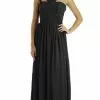 Poly USA - 7156 Convertible Strapless Chiffon A-ine Dress -Wedding Dresses shop online poly usa 7156 convertible strapless chiffon a ine dress special occasion dress xs black 6096864935993