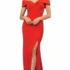 Poly USA - 8258 Off Shoulder Mermaid Jersey Dress With Slit -Wedding Dresses shop online poly usa 8258 off shoulder mermaid jersey dress with slit special occasion dress 6094561902649