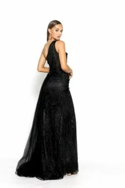 Portia And Scarlett - PS2018 Floral Lace One Shoulder A-Line Gown -Wedding Dresses shop online portia and scarlett ps2018 floral lace one shoulder a line gown prom dresses 28768590954579