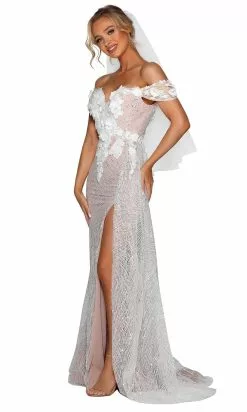 Portia And Scarlett - PSB6800 Off-Shoulder Floral Bridal Gown 7 Portia And Scarlett - PSB6800 Off-Shoulder Floral Bridal Gown -Wedding Dresses shop online portia and scarlett psb6800 off shoulder floral bridal gown wedding dresses 14626538356819