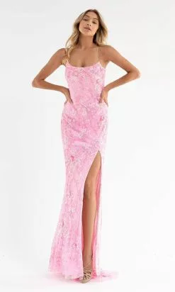 Primavera Couture - 3737 Sequin Scoop Neckline Long Gown 20 Primavera Couture - 3737 Sequin Scoop Neckline Long Gown -Wedding Dresses shop online primavera couture 3737 sequin scoop neckline long gown special occasion dress 00 pink 29498346537043