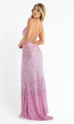 Primavera Couture - 3769 Fully Sequined Spaghetti Strap Lace Up Back Style Prom Dress -Wedding Dresses shop online primavera couture 3769 fully sequined spaghetti strap lace up back style prom dress special occasion dress 29512820064339
