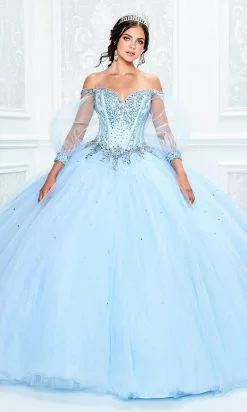 Princesa By Ariana Vara - PR11937 Beaded Off Shoulder Ballgown