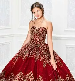 Princesa By Ariana Vara - PR11945 Lace Appliqued Sweetheart Ballgown -Wedding Dresses shop online princesa by ariana vara pr11945 lace appliqued sweetheart ballgown quinceanera dresses 28784210903123