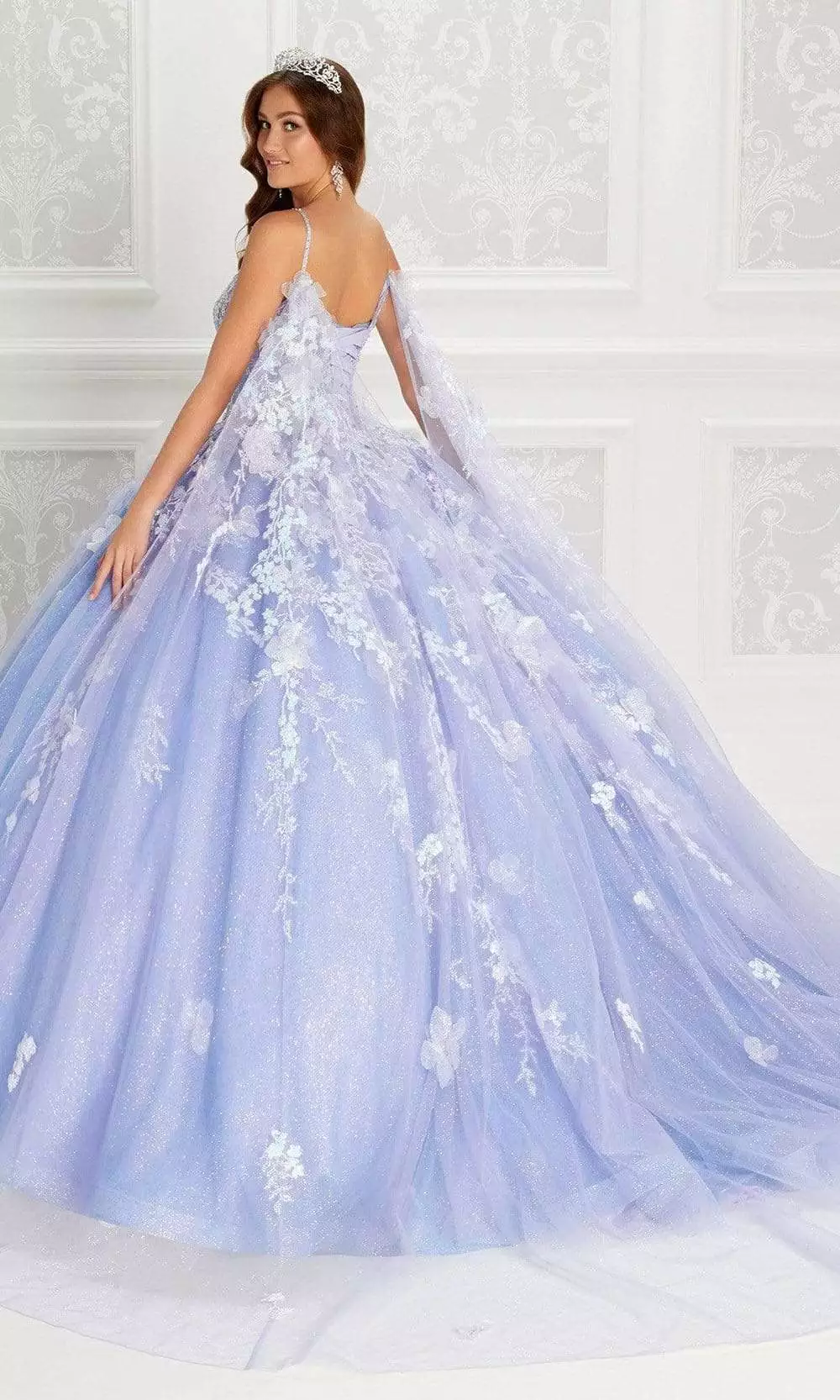 Princesa By Ariana Vara - PR22143 V Neck Basque Ball Gown 4 Princesa By Ariana Vara - PR22143 V Neck Basque Ball Gown - Image 2