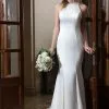 Rachel Allan Bridal - M628 Silk Satin Bateau Mermaid Dress -Wedding Dresses shop online rachel allan bridal m628 silk satin bateau mermaid dress wedding dresses 2 white 5486872854585