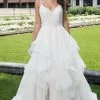Rachel Allan Bridal - M629 Tiered Sleeveless Beaded Bridal Dress -Wedding Dresses shop online rachel allan bridal m629 tiered sleeveless beaded bridal dress wedding dresses 2 white 28921505349715