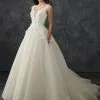 Rachel Allan Bridal - M668 Floral Appliqued Scoop Bridal Gown -Wedding Dresses shop online rachel allan bridal m668 floral appliqued scoop bridal gown wedding dresses 5926774374457