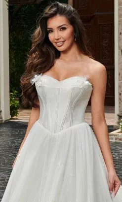 Rachel Allan Bridal RB5015 - Off Shoulder Corseted Bridal Gown -Wedding Dresses shop online rachel allan bridal rb5015 off shoulder corseted bridal gown bridal dresses 32221674209363