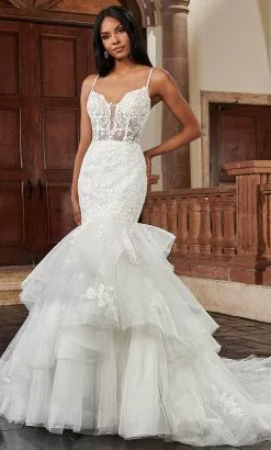 Rachel Allan Bridal RB5019 - Sleeveless Fit And Flare Bridal Gown