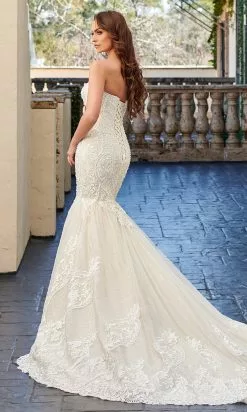 Rachel Allan - M781 Embroidered Lace Mermaid Wedding Gown With Cape 12 Rachel Allan - M781 Embroidered Lace Mermaid Wedding Gown With Cape -Wedding Dresses shop online rachel allan m781 embroidered lace mermaid wedding gown with cape wedding dresses 15454626480211