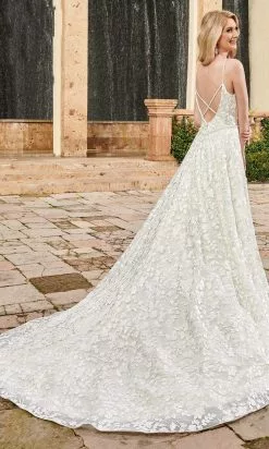 Rachel Allan - M793 Floral Embroidered A-line Bridal Gown 7 Rachel Allan - M793 Floral Embroidered A-line Bridal Gown -Wedding Dresses shop online rachel allan m793 floral embroidered a line bridal gown bridal dresses 28500208779347