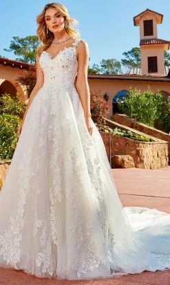 Rachel Allan Bridal Rachel Allan M824 - Lace Applique A-Line Bridal Gown