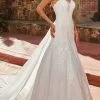 Rachel Allan Bridal Rachel Allan M825 - Applique-Ornate Trumpet Bridal Gown