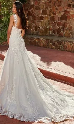 Rachel Allan Bridal Rachel Allan M825 - Applique-Ornate Trumpet Bridal Gown 11 Rachel Allan Bridal Rachel Allan M825 - Applique-Ornate Trumpet Bridal Gown -Wedding Dresses shop online rachel allan m825 applique ornate trumpet bridal gown special occasion dress 30763671945299
