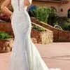 Rachel Allan Bridal Rachel Allan M828 - Strapless Lace Bridal Gown With Overskirt
