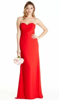 Aspeed Design - Ruched Sweetheart Evening Sheath Dress 12 Aspeed Design - Ruched Sweetheart Evening Sheath Dress -Wedding Dresses shop online ruched sweetheart evening sheath dress dress xxs red 5654713598009