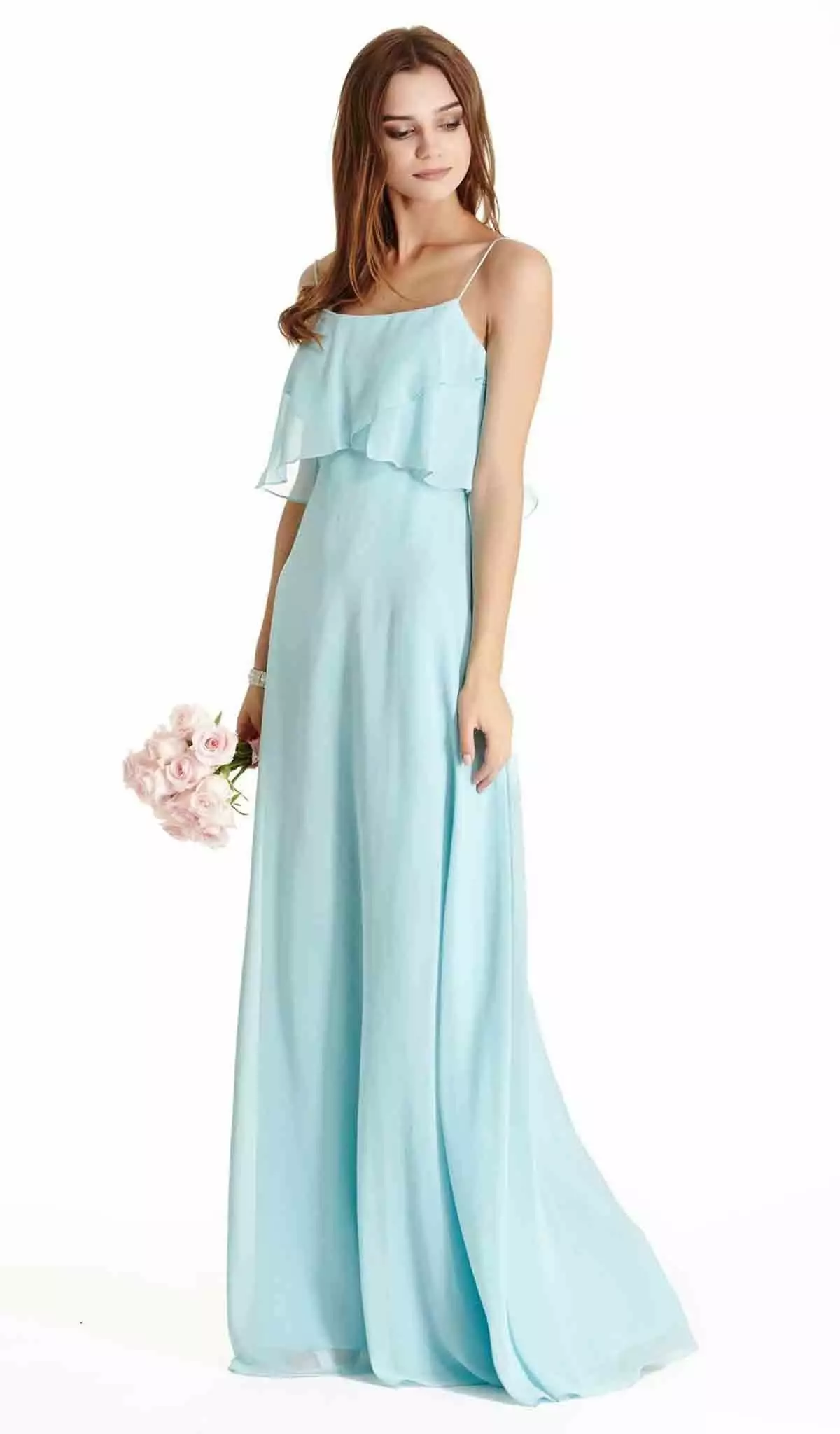 Aspeed Design - Scoop Neck Long A-line Evening Dress 7 Aspeed Design - Scoop Neck Long A-line Evening Dress - Image 5