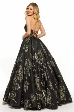 Sherri Hill - 52952 Sweetheart Long A-line Printed Dress 9 Sherri Hill - 52952 Sweetheart Long A-line Printed Dress -Wedding Dresses shop online sherri hill 52952 sweetheart long a line printed dress prom dresses 11820021055571