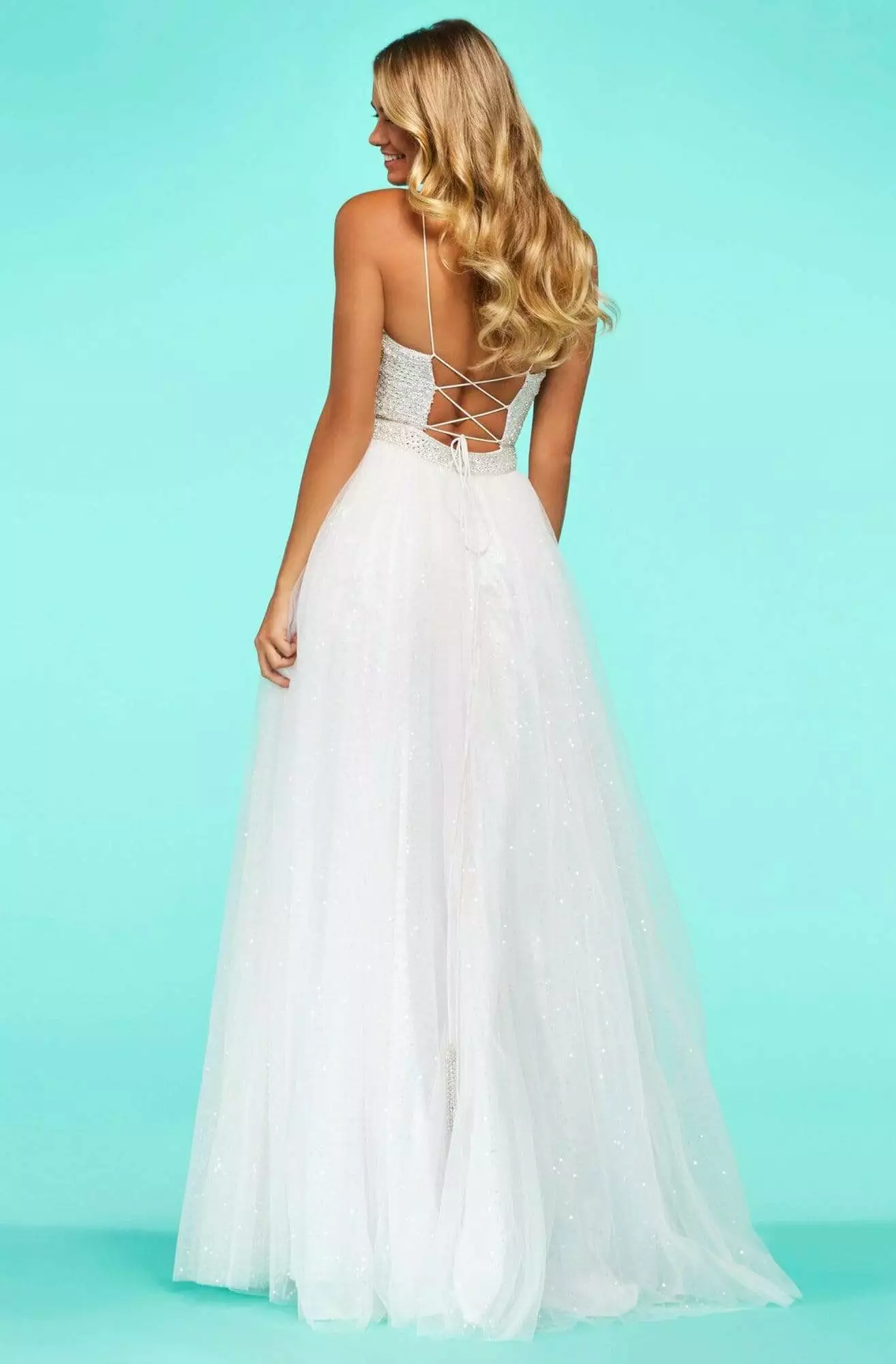 Sherri Hill - 53618 Halter Long A-Line Dress 4 Sherri Hill - 53618 Halter Long A-Line Dress - Image 2