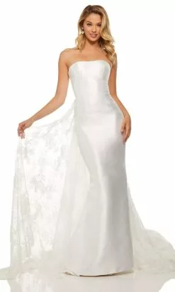 Sherri Hill - Strapless Mikado Trumpet Dress 52594 - 1 Pc Ivory In Size 10 Available -Wedding Dresses shop online sherri hill strapless mikado trumpet dress 52594 1 pc ivory in size 10 available ccsale 10 ivory 28821769781331