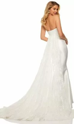 Sherri Hill - Strapless Mikado Trumpet Dress 52594 - 1 Pc Ivory In Size 10 Available -Wedding Dresses shop online sherri hill strapless mikado trumpet dress 52594 1 pc ivory in size 10 available ccsale 10 ivory 28821784166483