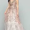 Sparkle Prom By Da Vinci 72167 - Sequin-Ornate A-Line Prom Gown 2 Sparkle Prom By Da Vinci 72167 - Sequin-Ornate A-Line Prom Gown -Wedding Dresses shop online sparkle prom 72167 sequin ornate a line prom gown special occasion dress 2 rose 30519463903315