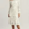 Tadashi Shoji - Corbin Bell Sleeve Dress 2 Tadashi Shoji - Corbin Bell Sleeve Dress -Wedding Dresses shop online tadashi shoji corbin bell sleeve dress special occasion dress 00 ivory petal 29453842251859