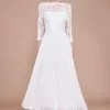 Tadashi Shoji - Keats Lace Tulle Tea-Length Dress 1 Tadashi Shoji - Keats Lace Tulle Tea-Length Dress -Wedding Dresses shop online tadashi shoji keats lace tulle tea length dress wedding dresses 0 ivory 28328128806995