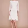 Tadashi Shoji - Matilda Long-Sleeve Embroidered Dress -Wedding Dresses shop online tadashi shoji matilda long sleeve embroidered dress wedding dresses 0 ivory petal 28317318185043