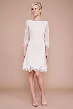 Tadashi Shoji - Matilda Long-Sleeve Embroidered Dress