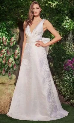 Tadashi Shoji - Tipper Bow Back Gown -Wedding Dresses shop online tadashi shoji tipper bow back gown wedding dresses 15415730700371