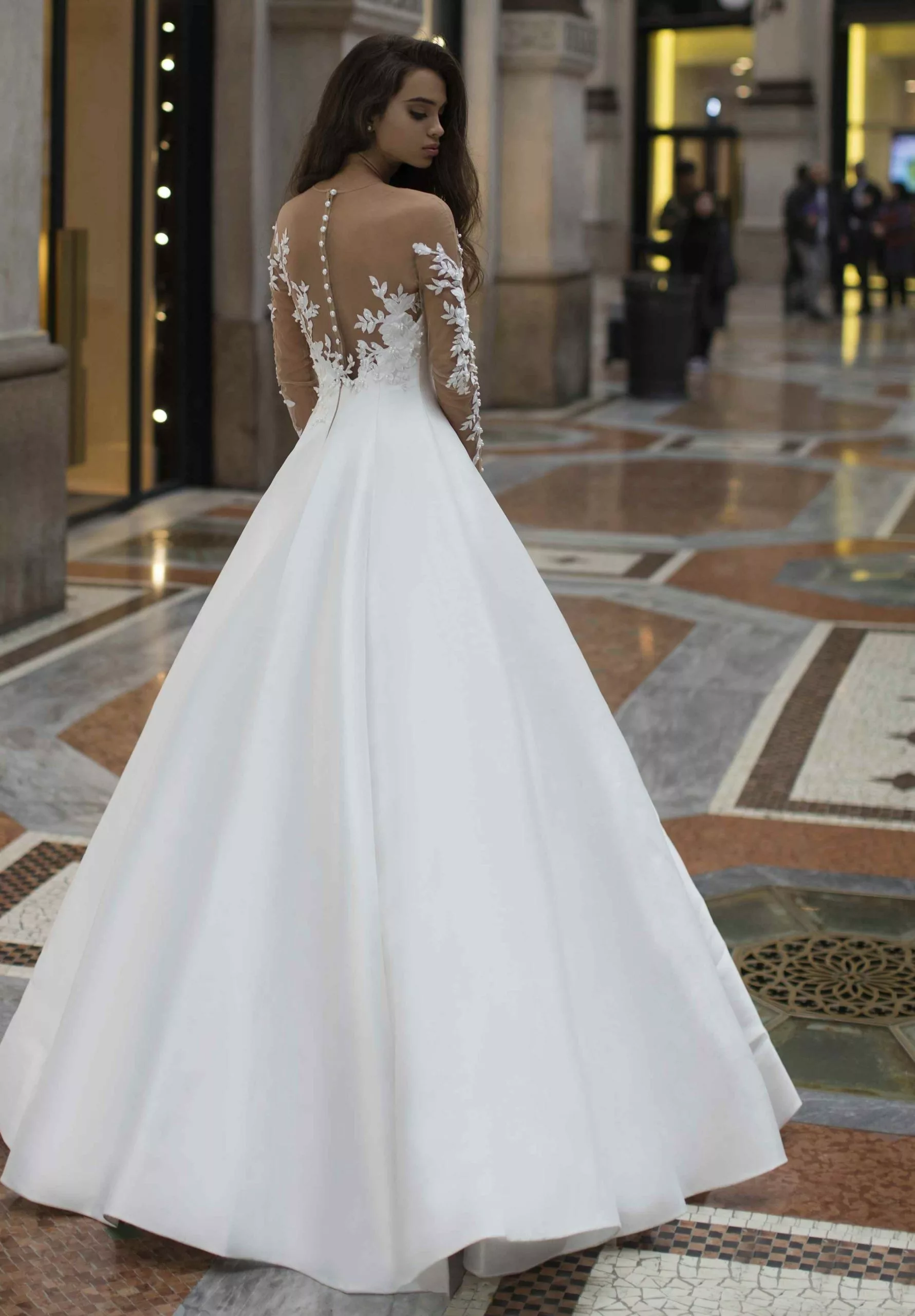 Tarik Ediz - 50408 Floral Lace Deep Sweetheart Ballgown 4 Tarik Ediz - 50408 Floral Lace Deep Sweetheart Ballgown - Image 2