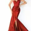 Tarik Ediz - 50867 One-Shoulder Sweetheart Neck Slit Mermaid Gown 2 Tarik Ediz - 50867 One-Shoulder Sweetheart Neck Slit Mermaid Gown -Wedding Dresses shop online tarik ediz 50867 one shoulder sweetheart neck slit mermaid gown prom dresses 0 burgundy 15269750407251