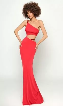 Tarik Ediz - 51004 Fitted Trumpet Evening Dress -Wedding Dresses shop online tarik ediz 51004 fitted trumpet evening dress pro 0 red 29564463317075