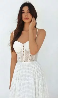 Tarik Ediz - 51023 A-Line Tiered Evening Dress -Wedding Dresses shop online tarik ediz 51023 a line tiered evening dress evening dresses 29564966142035