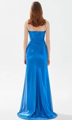 Tarik Ediz 52057 - Beaded Strap Sheath Prom Gown -Wedding Dresses shop online tarik ediz 52057 beaded strap sheath prom gown prom dresses 31446280667219