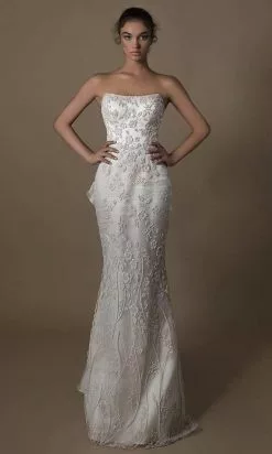 Tarik Ediz - 96063 Strapless Sheath Evening Dress