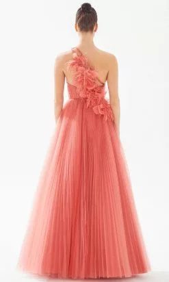 Tarik Ediz 98254 - Asymmetric Corset Evening Dress -Wedding Dresses shop online tarik ediz 98254 asymmetric corset evening dress prom dresses 31448869273683
