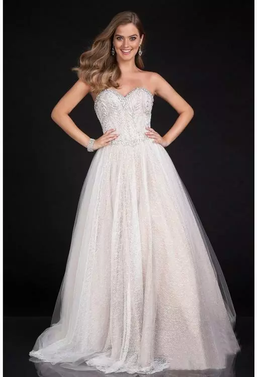 Terani Couture - 1611P1240A Crystal Studded Sweetheart Ball Gown 5 Terani Couture - 1611P1240A Crystal Studded Sweetheart Ball Gown - Image 3