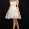 Terani Couture - 2011P1025 Floral Applique Sweetheart A-line Dress