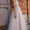 Terani Couture - 2215P0001 Lace Applique Corset Gown -Wedding Dresses shop online terani couture 2215p0001 lace applique corset gown bridal dresses 29625842499667