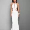 Terani Couture - Daring Halter Mermaid Gown With Side Cutouts 1712E3297