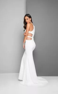 Terani Couture - Daring Halter Mermaid Gown With Side Cutouts 1712E3297 -Wedding Dresses shop online terani couture daring halter mermaid gown with side cutouts 1712e3297 special occasion dress 28828456190035