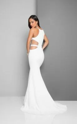 Terani Couture - Daring Halter Mermaid Gown With Side Cutouts 1712E3297 -Wedding Dresses shop online terani couture daring halter mermaid gown with side cutouts 1712e3297 special occasion dress 28835909468243