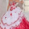 Tiffany Designs - 56255 Embellished Sweetheart Ruffled Ballgown -Wedding Dresses shop online tiffany designs 56255 embellished sweetheart ruffled ballgown special occasion dress 0 white fuchsia 28151898734675