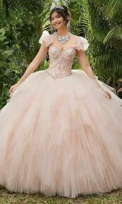 Vizcaya By Mori Lee - 89283 Embroidered Sweetheart Sparkle Tulle Ballgown
