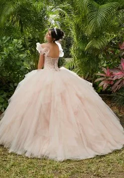 Vizcaya By Mori Lee - 89283 Embroidered Sweetheart Sparkle Tulle Ballgown -Wedding Dresses shop online vizcaya by mori lee 89283 embroidered sweetheart sparkle tulle ballgown quinceanera dresses 14538556702803